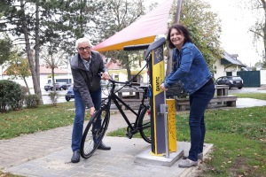 In Kooperation mit dem ÖAMTC wird eine neue Fahrrad-Station eröffnet