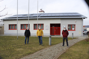 Photovoltaik am Dach der Feuerwehr